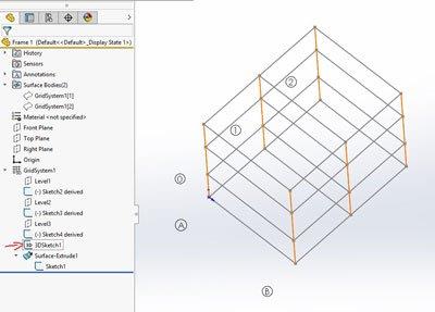 3D Sketch Connecting End-Points